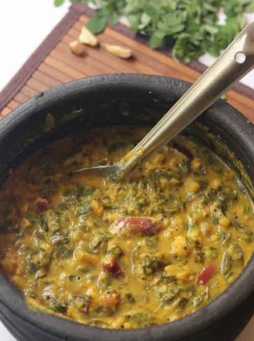 DRUMSTICK LEAVES AND JACKFRUIT SEEDS CURRY