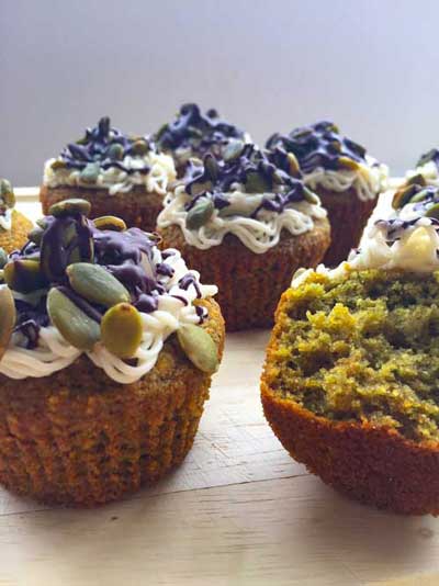 Pumpkin Moringa Cupcakes