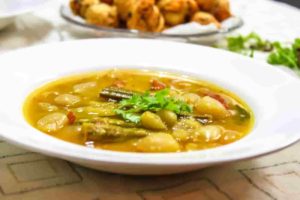 Nuggekai Kharbyaali Recipe-Spiced Drumstick Sambar